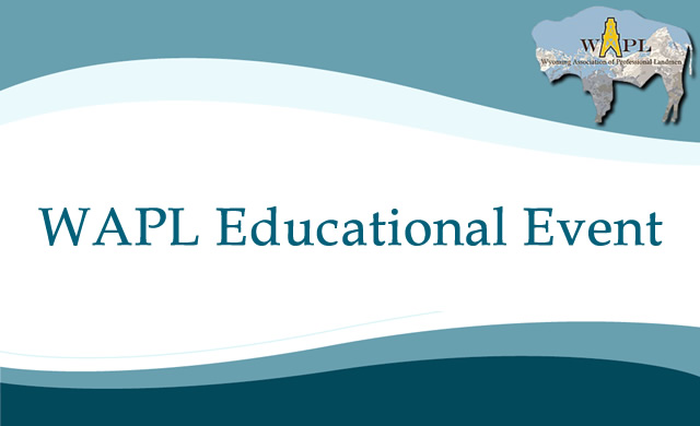 WAPL Educational Event 2020